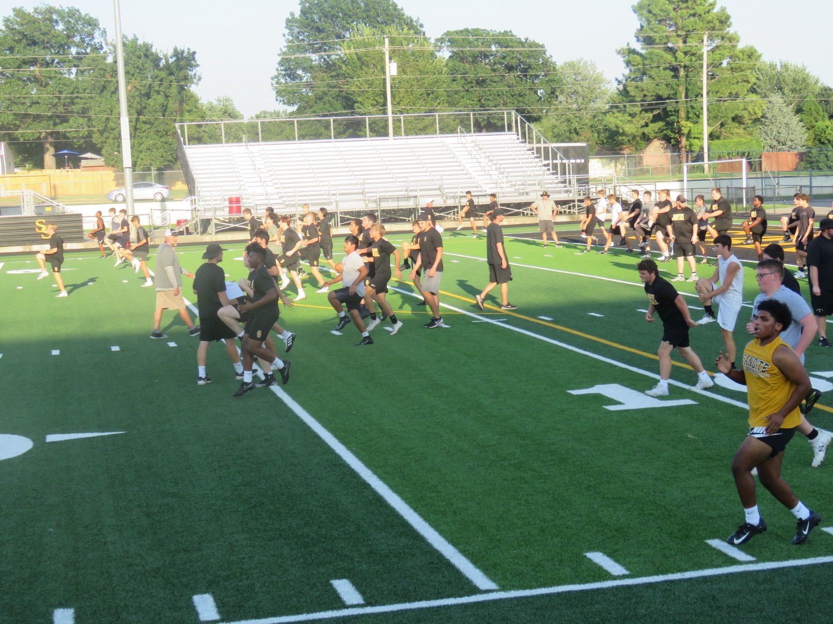 Sand Springs begins football practice
